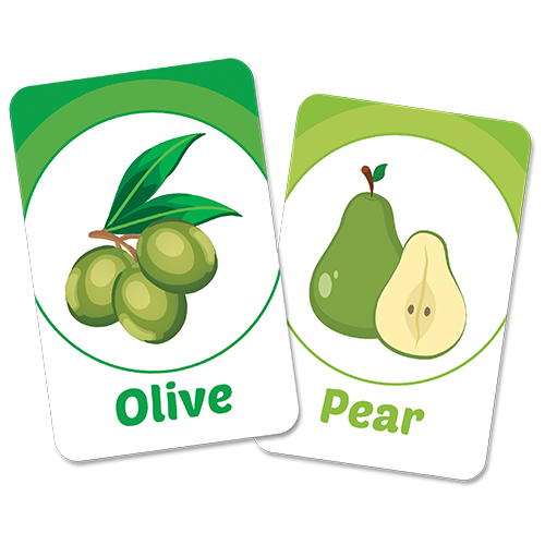 Flash Cards - Fruits & Vegetables