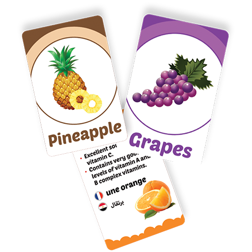 Flash Cards - Fruits & Vegetables