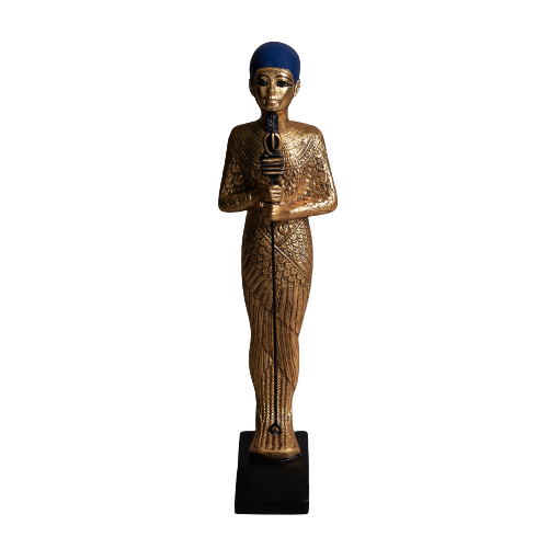 Gilded God Ptah Statue