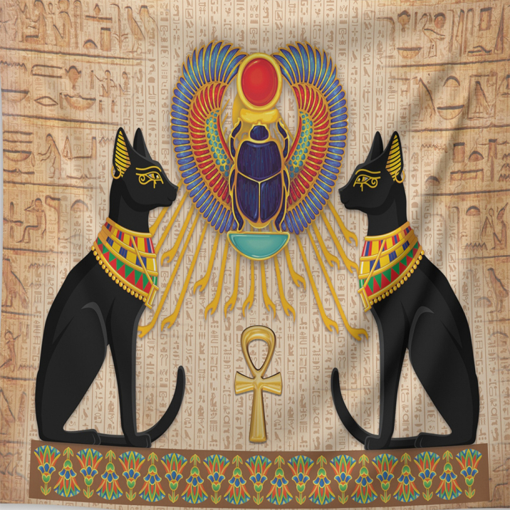 Khepri and Bastet