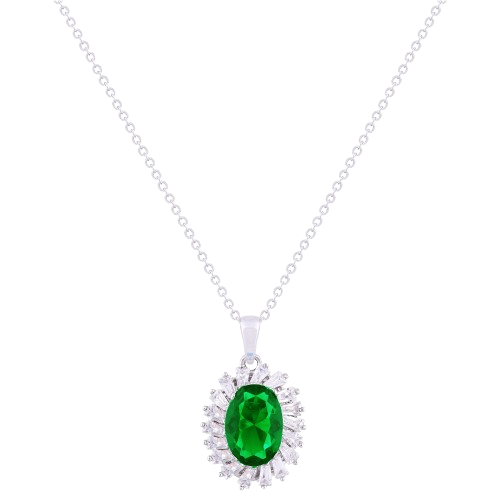 Necklace With Emerald