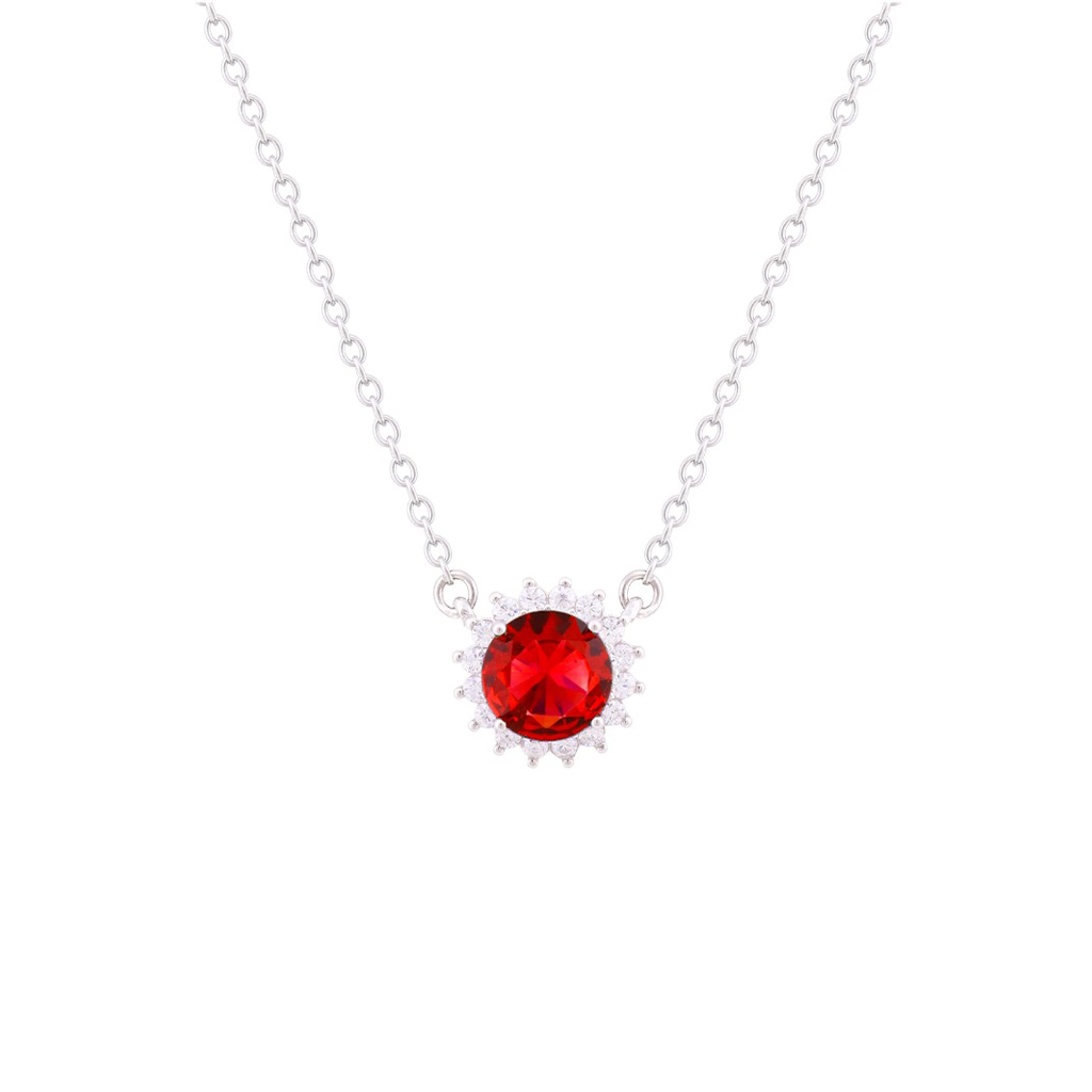 Necklace With Round Ruby