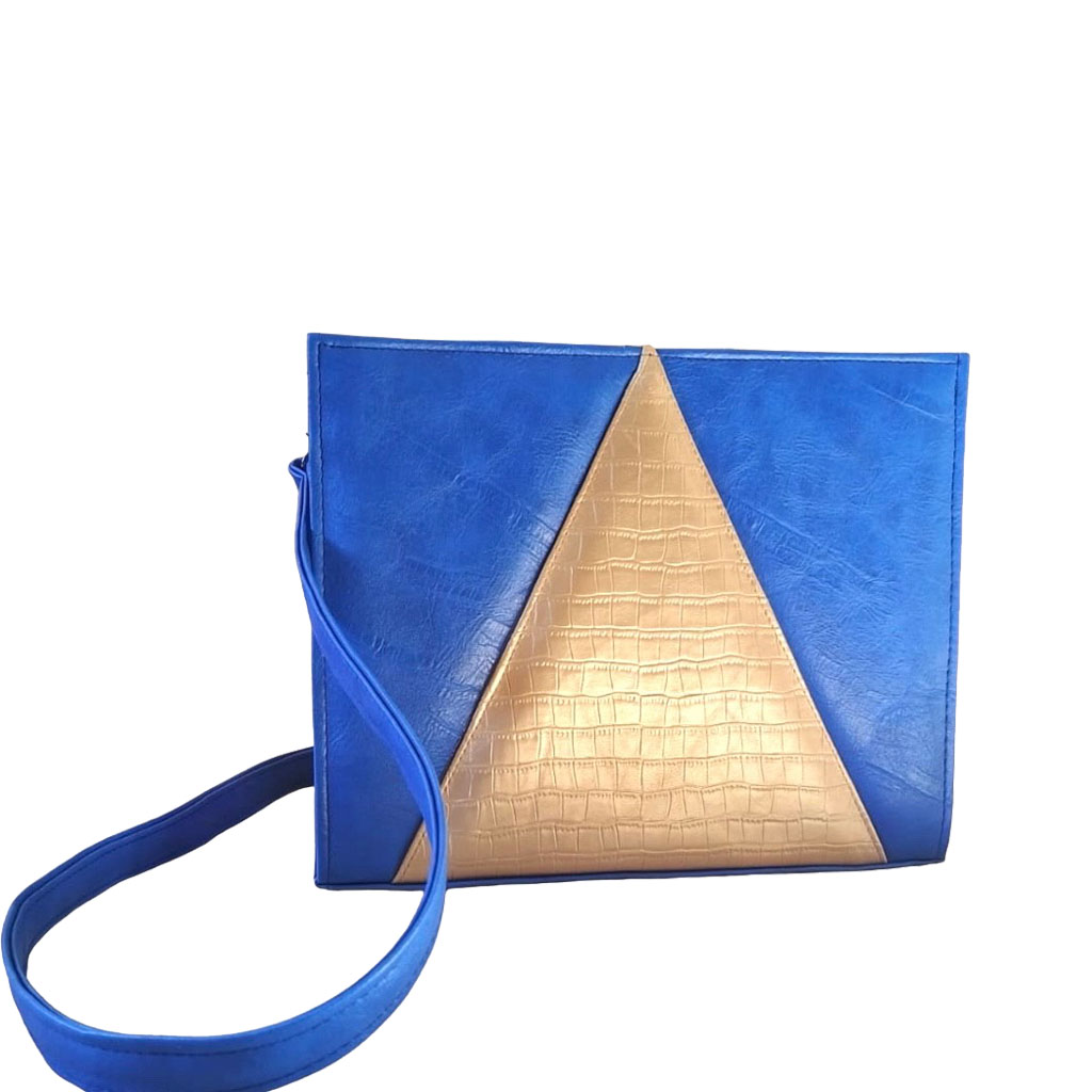 Pyramiden Tasche (Blau)