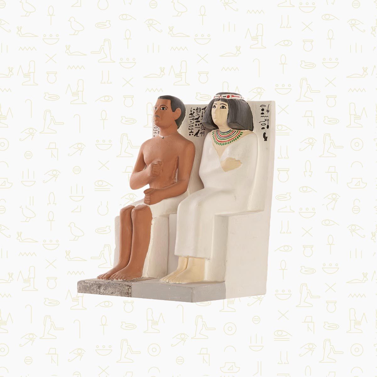 Statue Of Rahotep And Nofret (Museum Size)