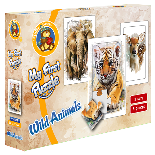 Wild Animals - 3 puzzle sets