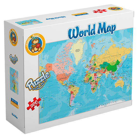 خريطة العالم - 300 قطعة