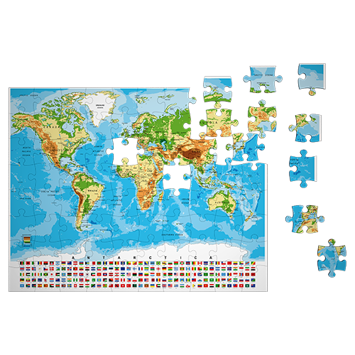 World Map - 500pcs