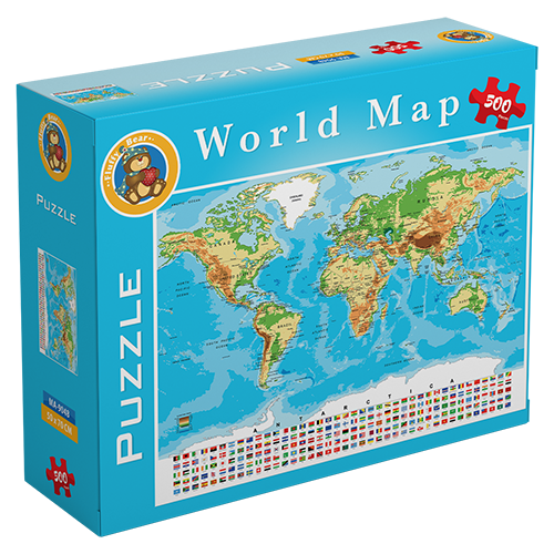 Weltkarte - 500 Stück